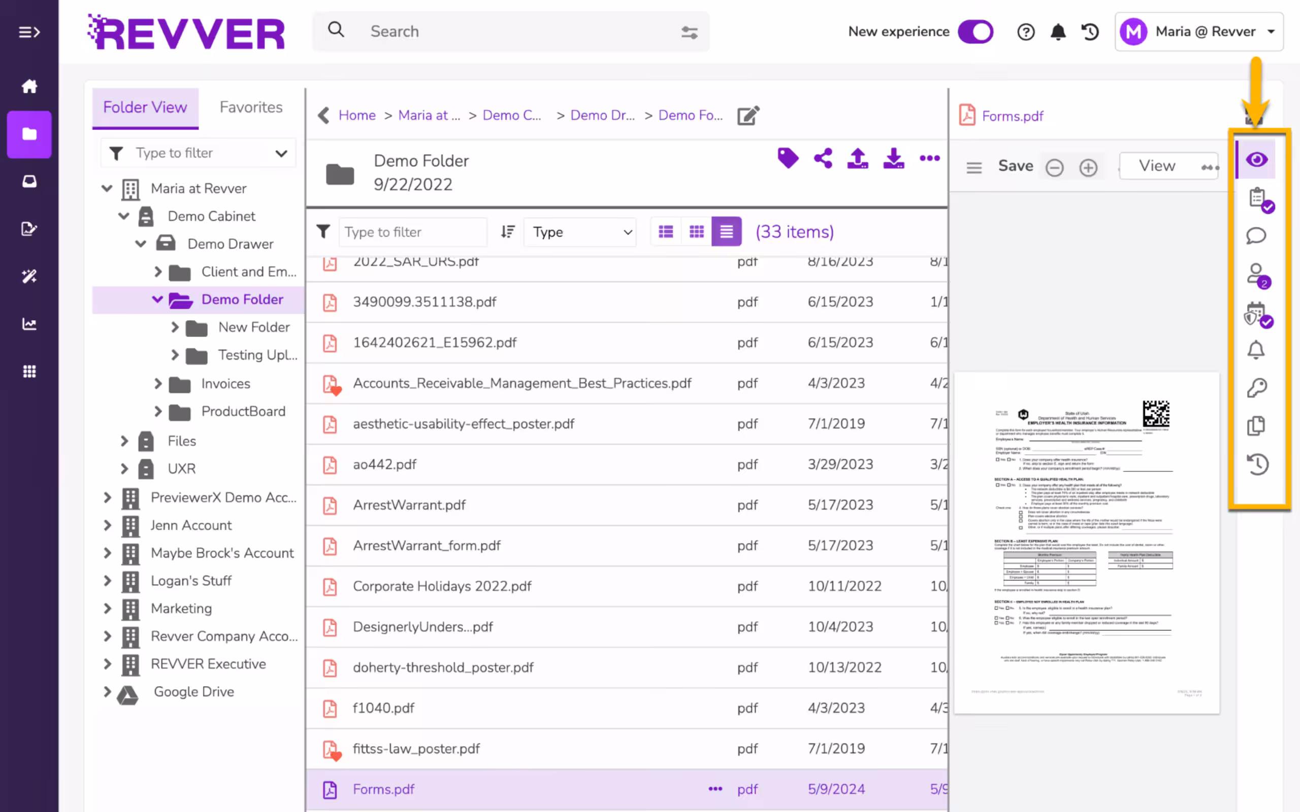 Revver Invoice screenshot