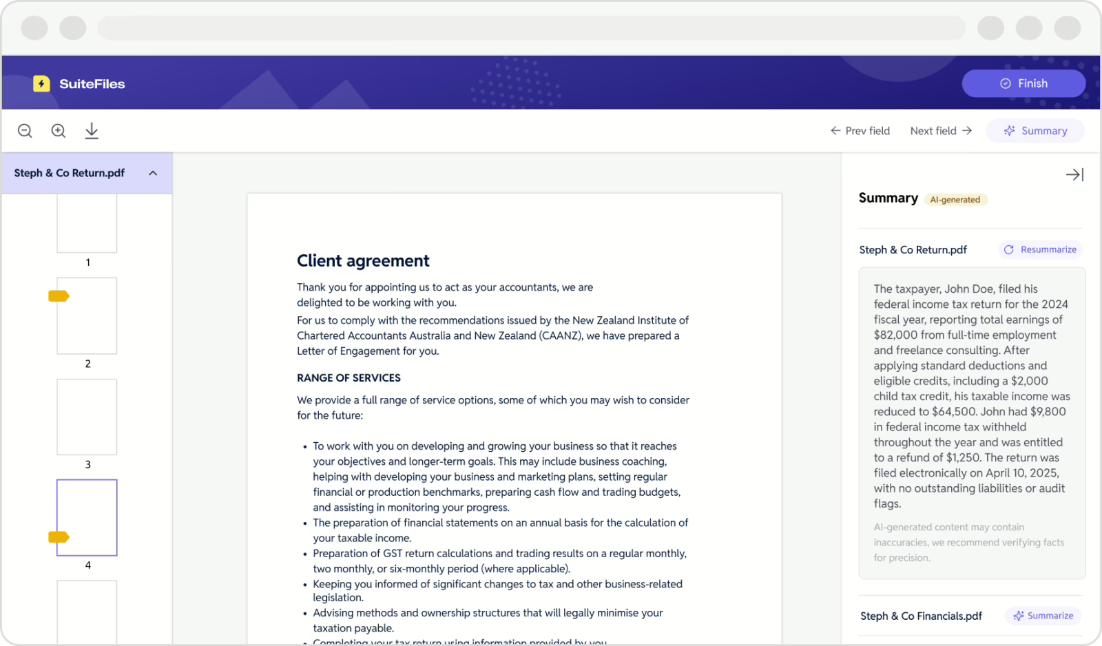 SuiteFiles interface